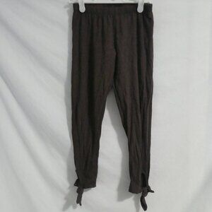 725 ORIGINALS | junior small | Brown Leggings with Tie Up Details At Ankles